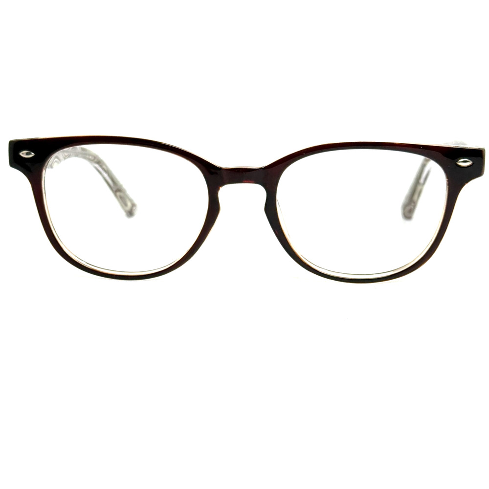 Zenni 2032315 Eyeglasses‎ Frame Brown Tan Crystal 51-20-154 EUC 19752